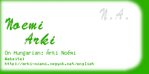noemi arki business card